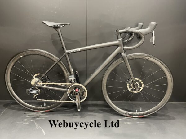 As New Specialized Aethos Pro Force AXS PM Carbon Disc Road Bike 2023 - 52cm